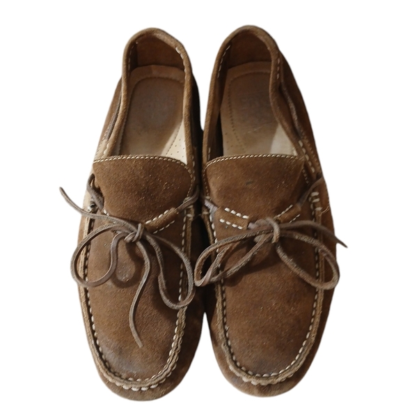 FRYE Lewis Tie Men's Suede Loafer Driving Shoes Size 9 M - Picture 2 of 13